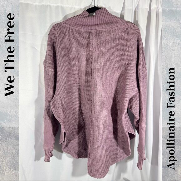 WE THE FREE ZIP THE SWEAT SWEATER IN LAVENDER LARGE NEW - Picture 3 of 4